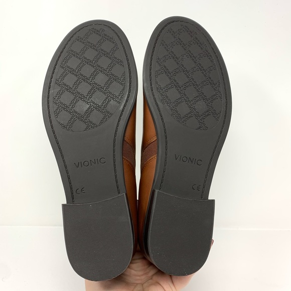 Vionic Womens Brown Leather Pull On Ankle Boots - Picture 4 of 6